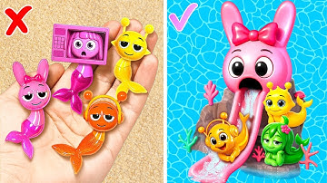 Sprunki Waterpark vs Summer Incredibox Gamebook *Fun DIY Crafts & Paper Gadgets*