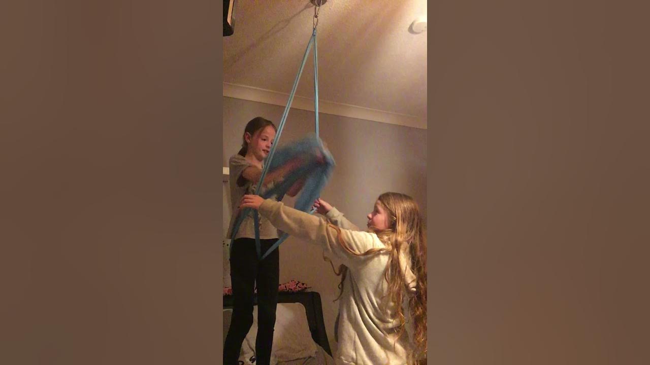Safety harness aerial silk / hammock trick YouTube