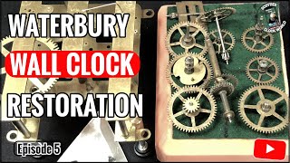 Waterbury 10 Inch Drop Dial Wall Clock Restoration, Episode 5