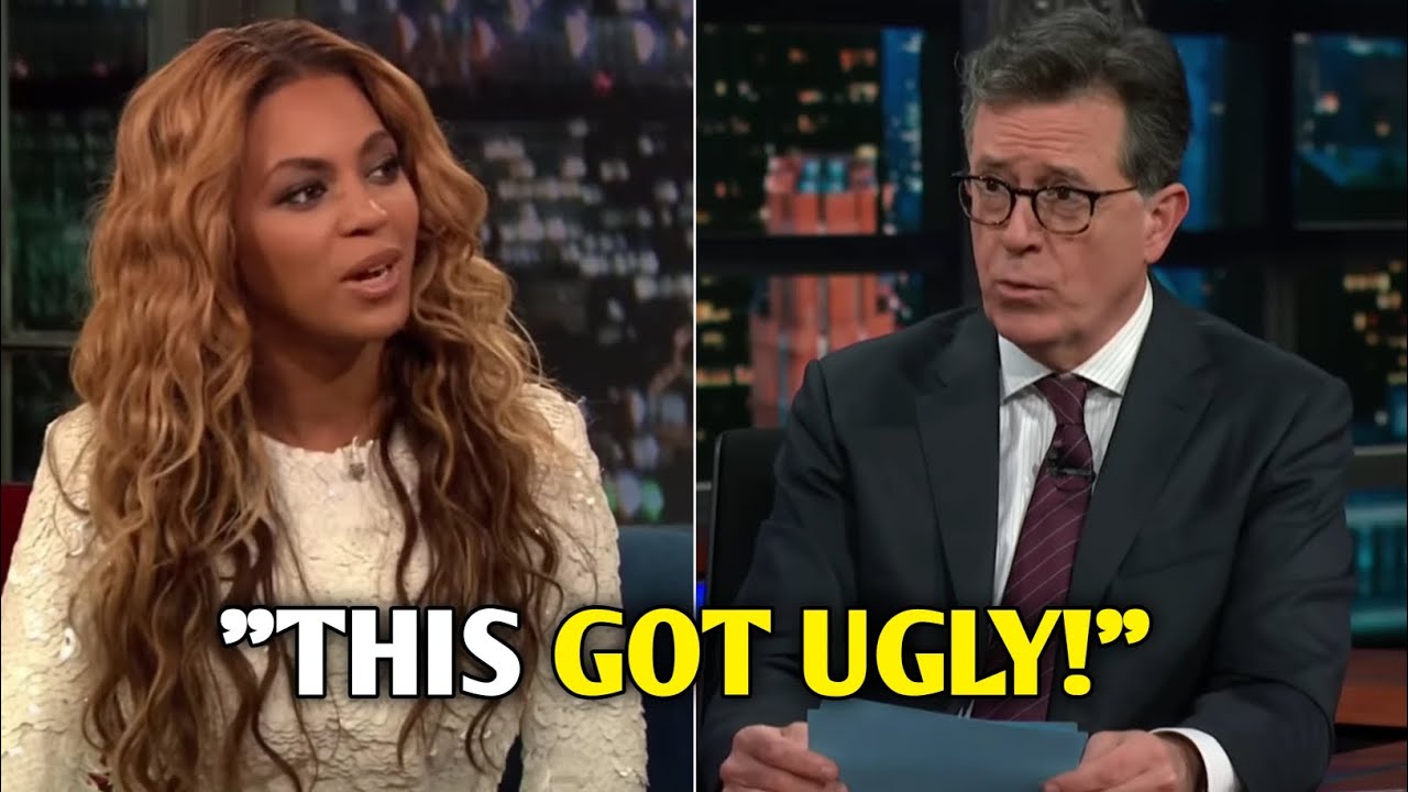 Beyonce CHALLENGES stephen colbert in live Confrontation - YouTube