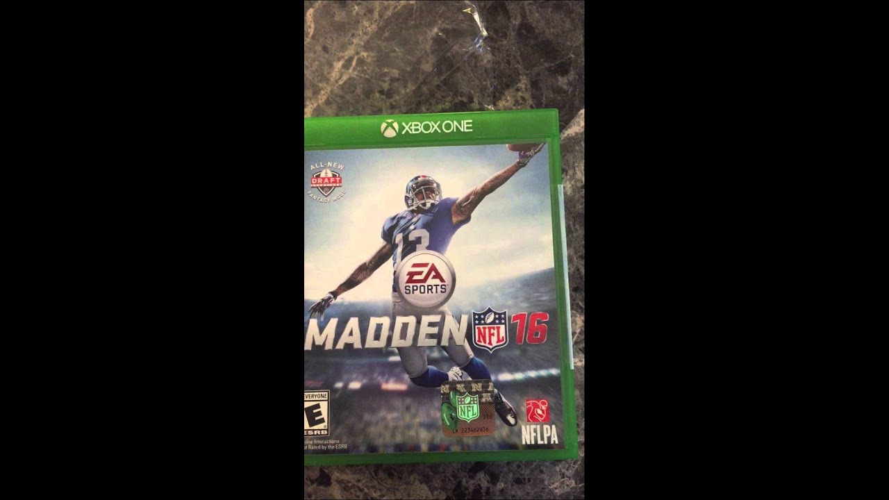 Madden 16 unboxing xbox one