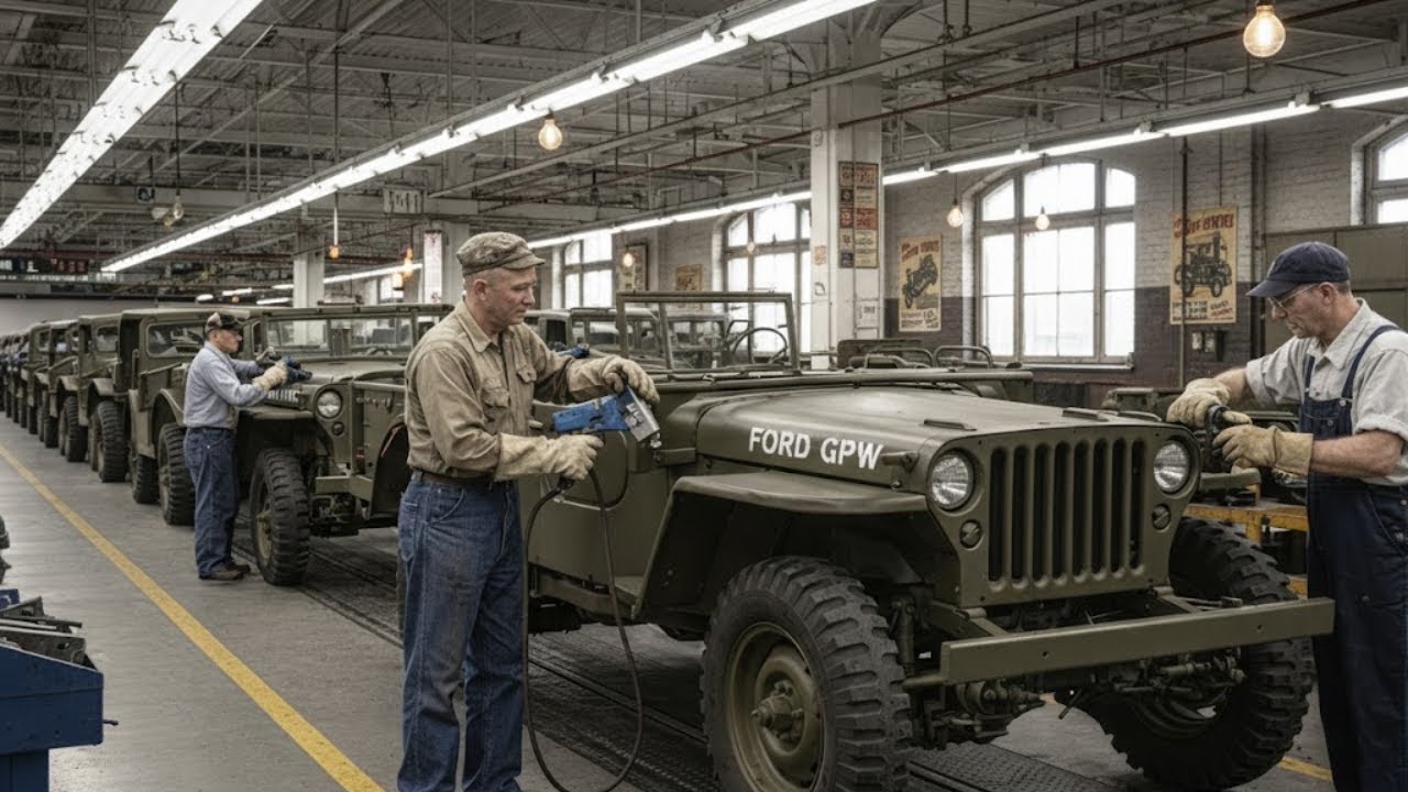 Inside the Ford GPW Jeep Factory: How America Mass-Produced the Military Jeep for Every Battlefield