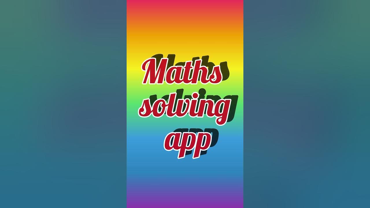 Aise math questions solving app photomath and microsoft maths solver
