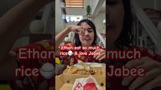 Rice Lover Po 😋 &amp; jabee pagkain na nagpapasaya sa kanya #asd #asdkids #autismkids #autismworld