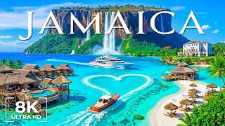 JAMAICA 8K Drone Footage 🇯🇲 🚤 Negril Beaches, Turquoise Waters, Caribbean Paradise🏝️