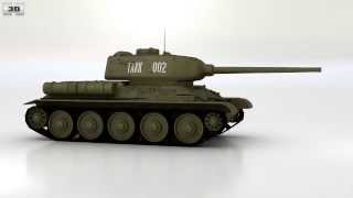 T-34-85 3D model by 3DModels.org