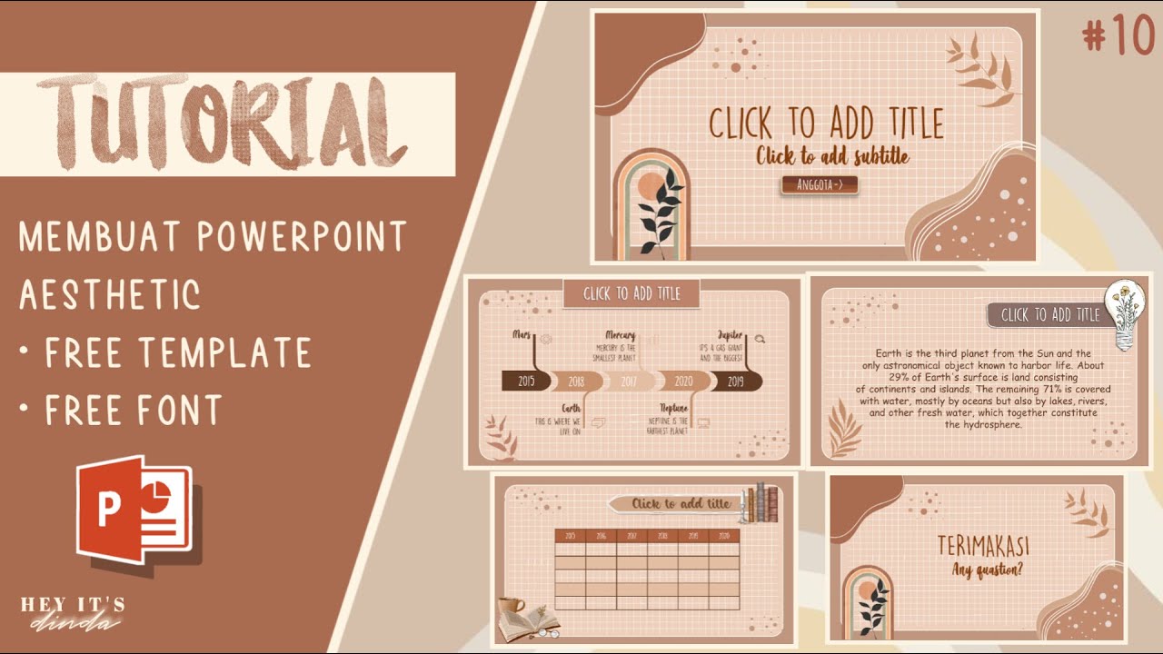 Download Template Ppt Gratis Aesthetic