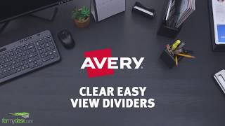 Avery Demo: Clear Easy View Dividers