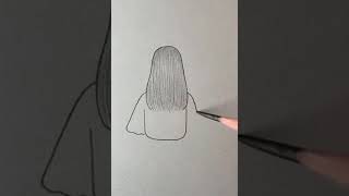 Kolay Arkası Dönük Kız Çizimi(Easy Reverse Girl Drawing)