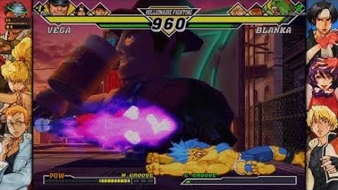 Vega(Bison)/Kyo/Ryu vs Blanka/Ryu/Ken : Capcom vs SNK 2