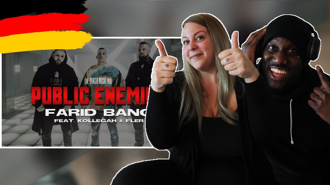American and German Girl REACT to FARID BANG //  Public Enemies