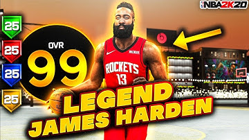 99 OVR JAMES HARDEN LEGEND 100+ BADGES BUILD DOMINATES TRYHARDS AT THE COMP STAGE IN NBA 2K20
