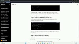 Plots a blank using matplotlib python