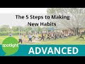 The 5 steps to making new habits advanced  practice english with spotlight