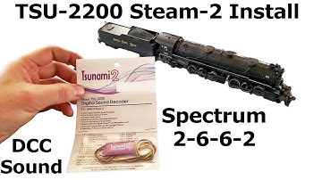 SoundTraxx Tsunami 2 Steam-2 Install - Bachmann Spectrum 2-6-6-2 - DCC & Sound