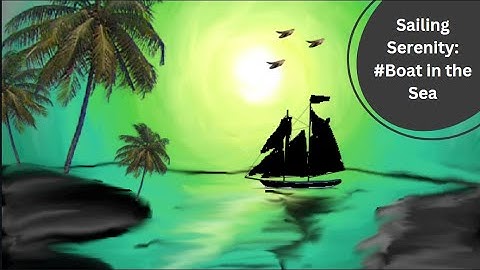 Sailing Serenity: Boat in the Sea on Tux Paint ll Tux Paint Tutorial ll