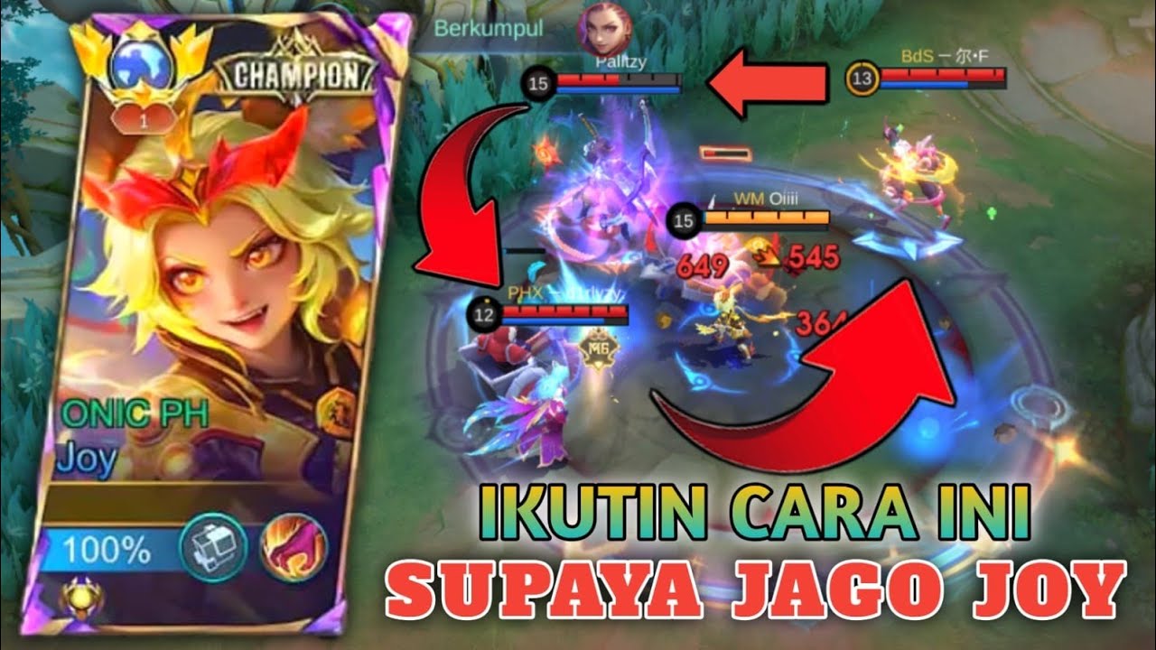 GAMEPLAY JOY !! CARA BERMAIN JOY SOLO RANK. JAGO ROTASI AND NGERTI CARA BERMAIN !!