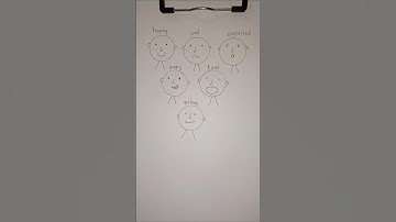 How to draw facial expressions? #draw #drawing