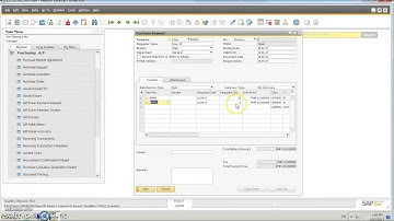 SAP B1 Purchase Request