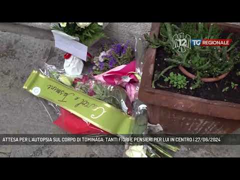 ATTESA PER L'AUTOPSIA SUL CORPO DI TOMINAGA: TANTI FIORI E PENSIERI PER LUI IN CENTRO | 27/06/2024
