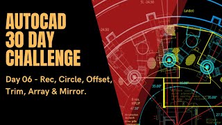 AutoCAD 30 Day Challenge - Day 06 - Solution, Walkthrough and Explanation