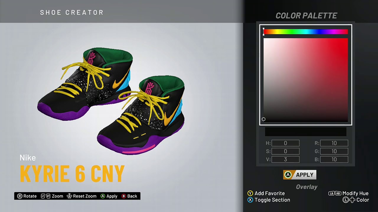 NBA 2K20 Shoe Creator - Nike Kyrie 6 
