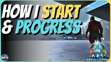 How I Start & Progress In Ark Survival Ascended | Beginners Guide | ManaFullGaming