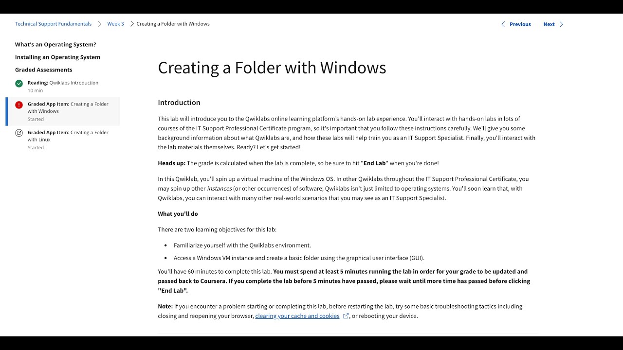 Creating A Folder With Windows Coursera Google IT Support 2023 YouTube Creating a folder with windows coursera google it support 2023 youtube