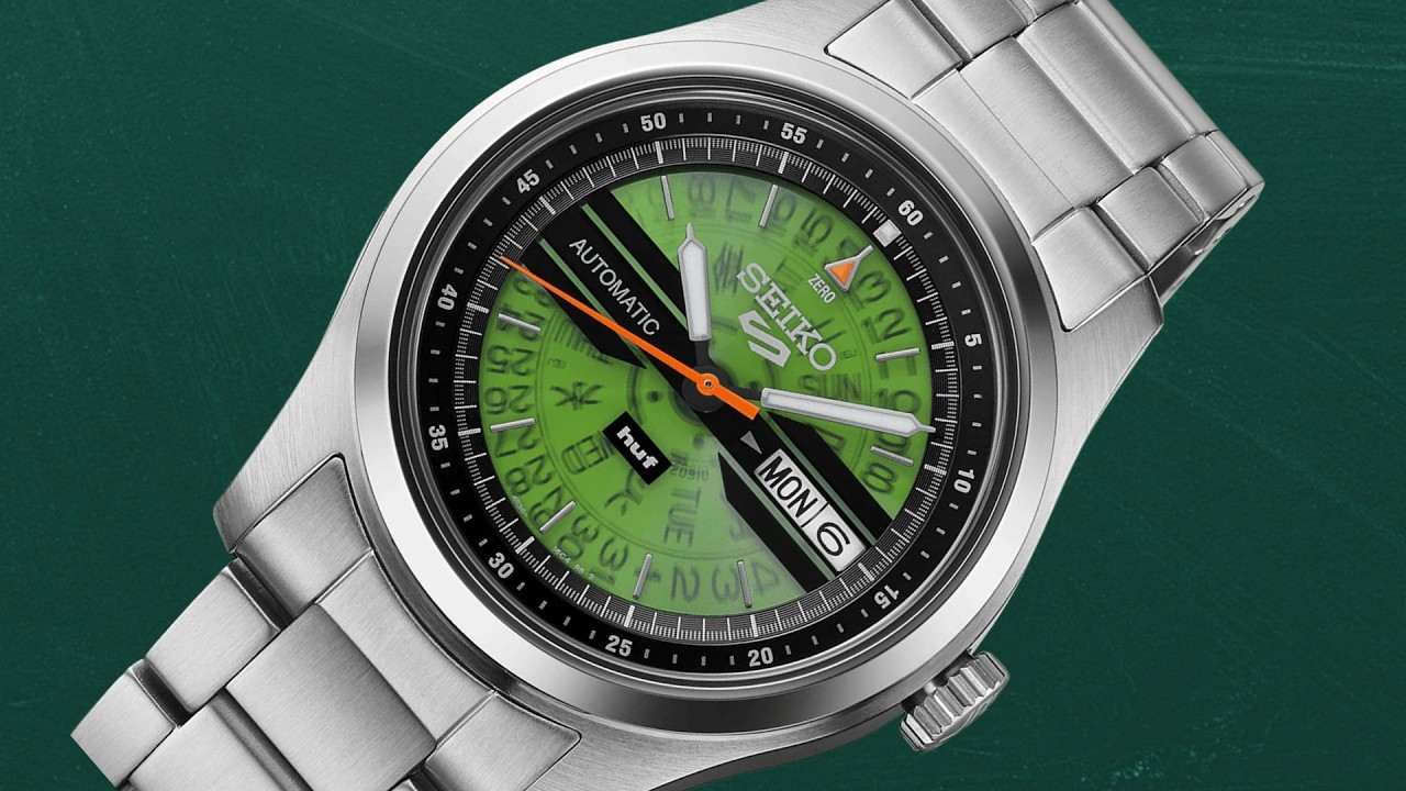 Seiko 5 Sports HUF SRPM09 – Neon Green Time Sonar Limited Edition