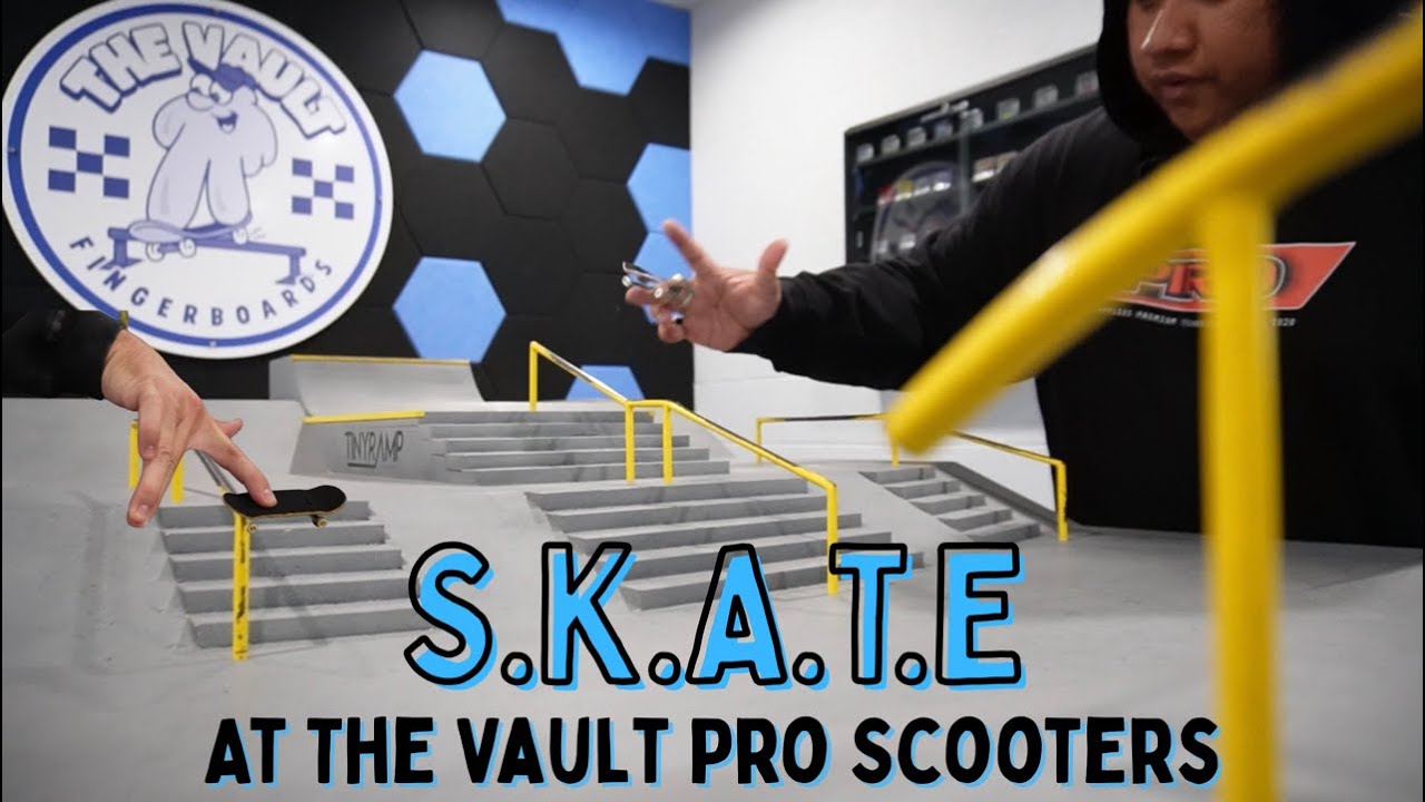Hectic Game of S.K.A.T.E at The Vault Pro Scooters!