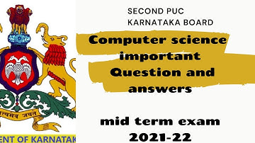 Computer science /Passing package/important questions and answers