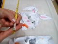 Pintura em Tecido - COELHA FIFI - How to paint a rabbit