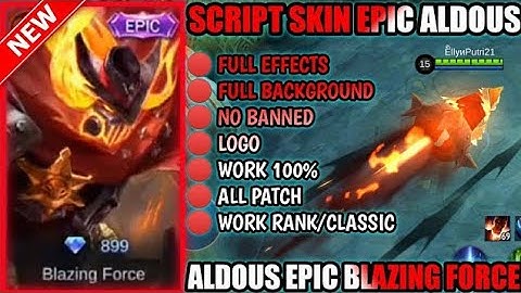 NEW! ALDOUS BLAZING WEST SKIN SCRIPT FULL BACKGROUND + LOGO + NO PASSWORD ALL PATCH