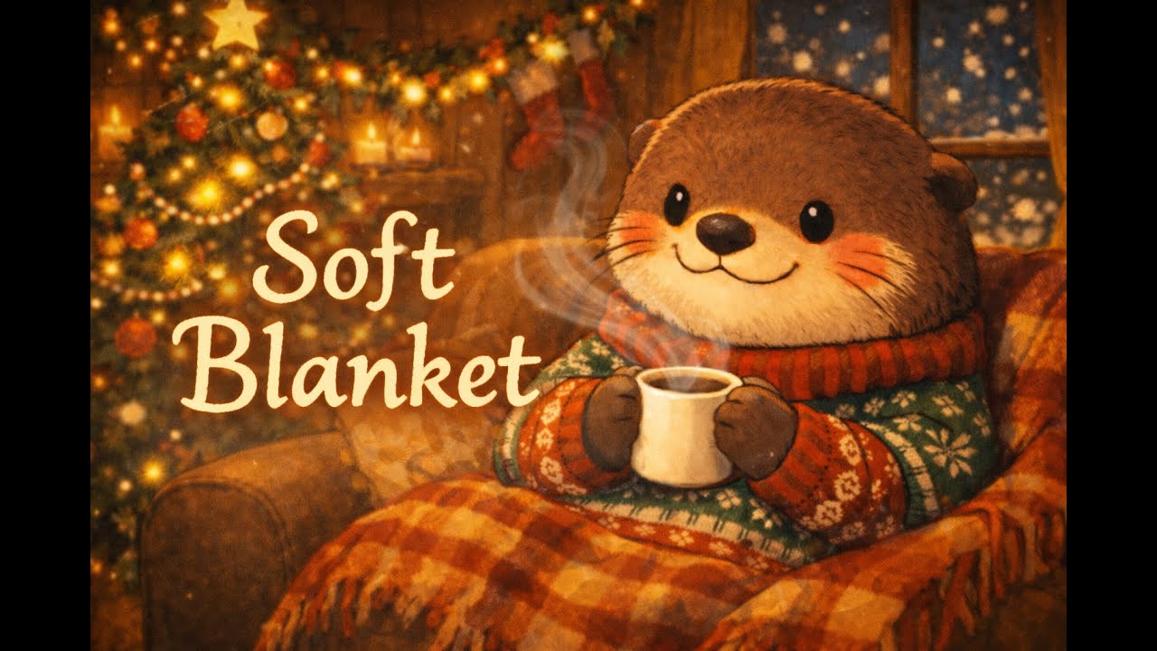 Soft Blanket | Cozy Christmas Jazz Swing (Fireplace Vibes + Falling Snow)