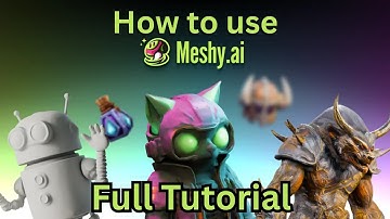 How to Use Meshy.ai (2025) – Create 3D Models & Textures with AI Step-by-Step!