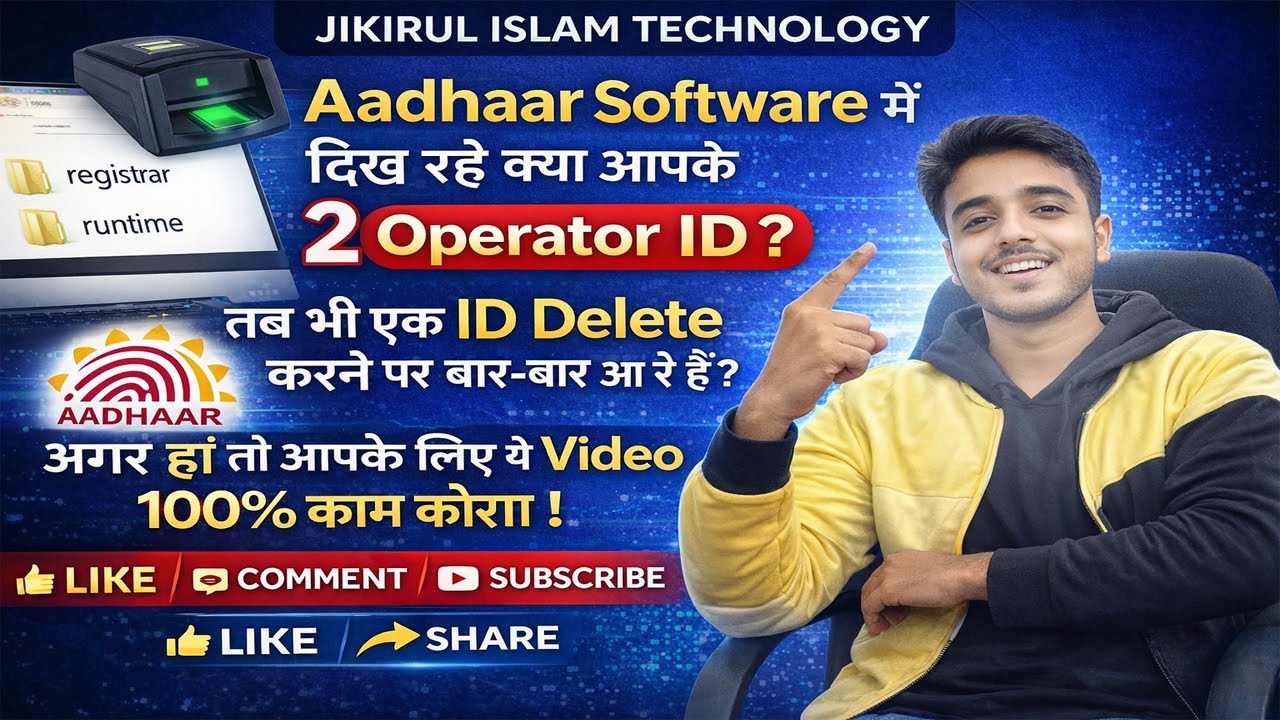 Aadhaar Software Me 2 Operator ID Problem | Runtime File Issue Solution | 100% Working