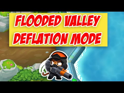 Bloons TD 6 Gameplay Walkthrough - Flooded Valley - Deflation Mode!