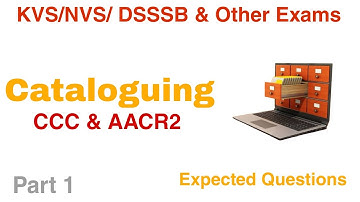 Library Cataloguing | Useful for KVS NVS UGC NET and other exams | Concept Clear