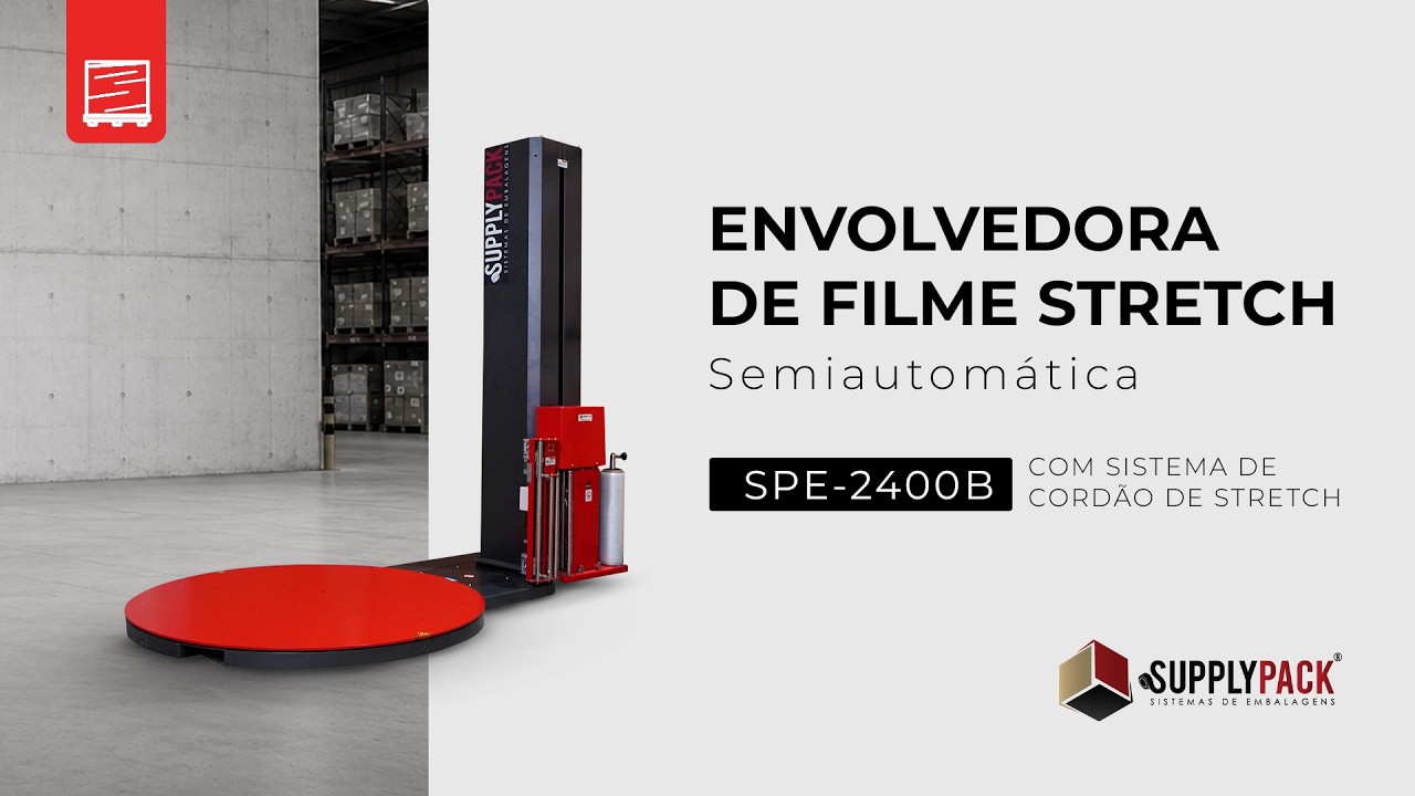Envolvedora Supplypack SPE-2400B - Cordão em operação