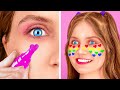 COOL GIRLY HACKS THAT YOU NEED TO TRY 💝 Rich vs Poor Makeup Transformation by 123GO! TRENDS