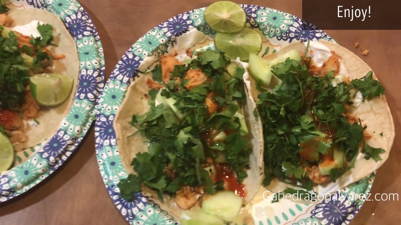 Tajin chicken cucumber tacos YouTube