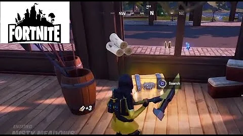 Fortnite - Search Chests or Ammo Boxes at Misty Meadows, Week 3 guide