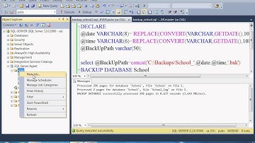SQL Server DBA In Hindi    SQL Server Agent Full Backup