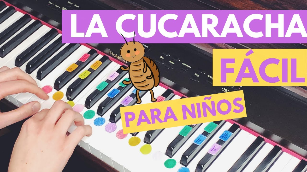 Cómo tocar LA CUCARACHA 🎹 en PIANO FÁCIL - YouTube