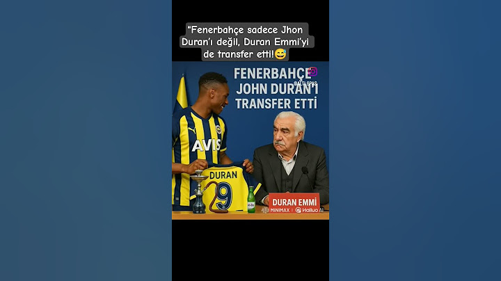 "Fenerbahçe sadece Jhon Duran’ı değil, Duran Emmi’yi de transfer etti! #fenerbahçe #jhonduran