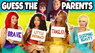 Guess the Disney Movie Parents 2. With Ariel, Moana, Elsa and Belle Disney Guessing Game.