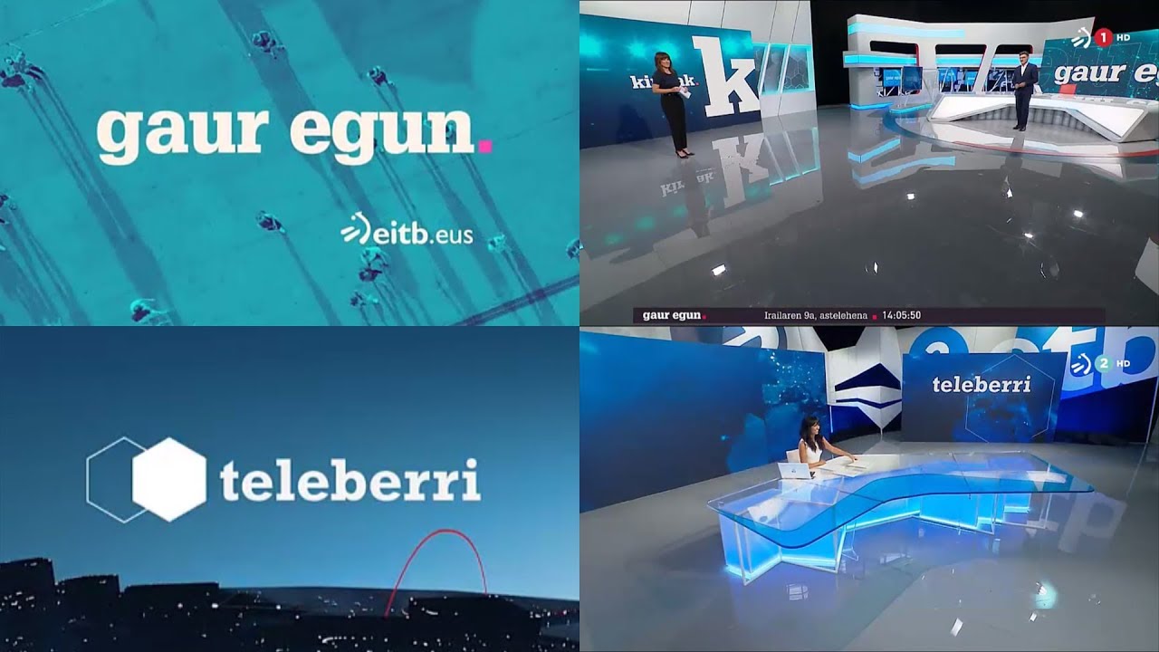 Gaur Egun (ETB 1) - Teleberri (ETB 2) - Nuevo plató e imagen (09.09.2019)