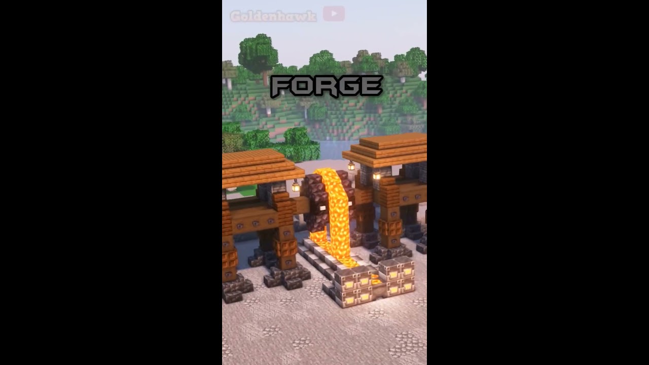 Minecraft Build Ideas Blacksmith Shorts Minecraftbuild