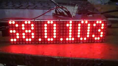 LED Matrix-  ĐỒNG HỒ THỜI GIAN THỰC KHÔNG CẦN MODULE THỜI GIAN