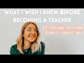 10 THINGS I WISH I KNEW BEFORE TEACHING | what college didn't teach me